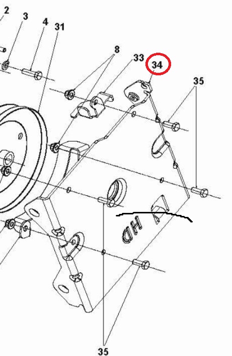 Input Housing Bracket 5015954-02 in the group  at Gräsklipparbutiken (5015954-02)