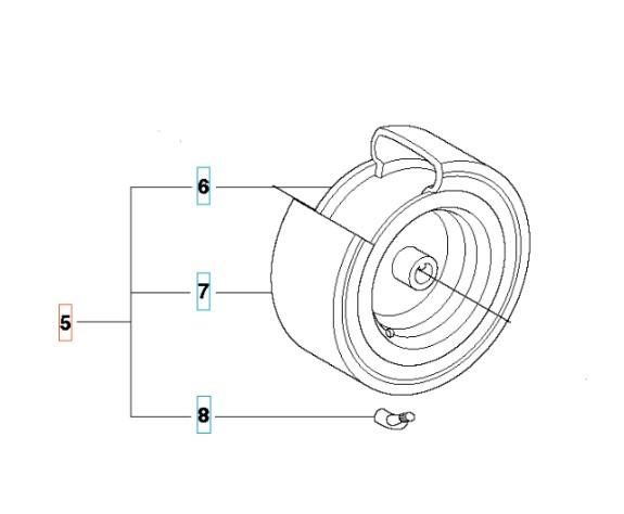 Wheel R111B, R111B5, R112C, R112C5, C112iC in the group  at Gräsklipparbutiken (5255849-01)