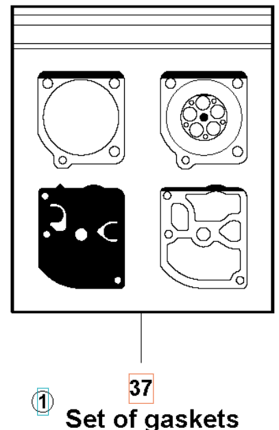 Gasket kit 5310045-52 in the group  at Gräsklipparbutiken (5310045-52)