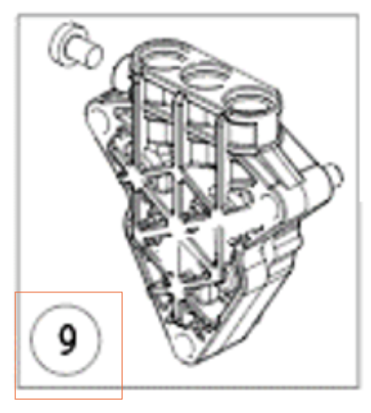 Cylinder Head Cylinder Block 1 5312596-01 in the group  at Gräsklipparbutiken (5312596-01)