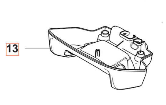 Charging station lower cover in the group Automower 430X Nera - 2023 at Gräsklipparbutiken (5314227-01)