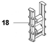 Guide rail in the group Gardena R45Li - 2016 at Gräsklipparbutiken (5745019-01)