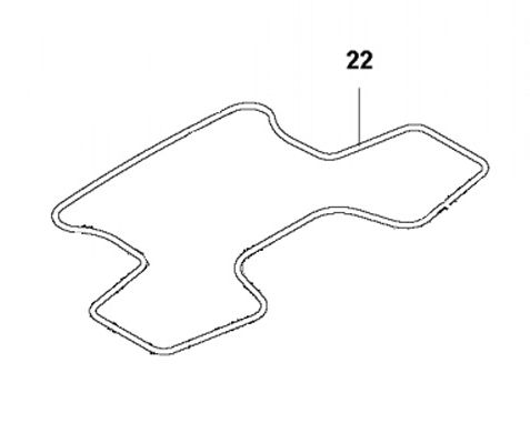 Sealing strip lower front chassis 435X in the group Automower 435X AWD - 2021 at Gräsklipparbutiken (5748747-12)