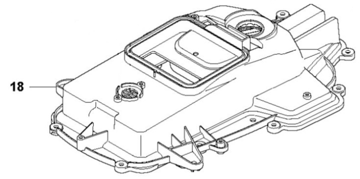 Body cover in the group Gardena R45Li - 2016 at Gräsklipparbutiken (5793920-02)