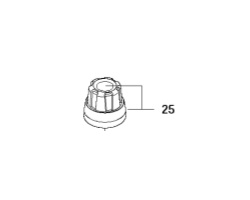 Cutting hight adjustment knob in the group Gardena R45Li - 2016 at Gräsklipparbutiken (5793922-01)