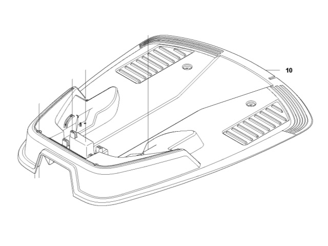 Charging station plate in the group Gardena R45Li - 2016 at Gräsklipparbutiken (5815519-02)