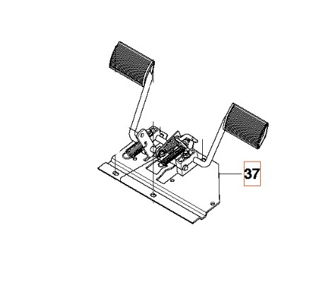 Pedal plate Manual Compl in the group  at Gräsklipparbutiken (5869694-01)