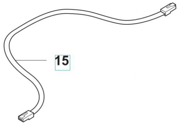 Cable Assembly Modular Jack 6/6 R 5893508-06 in the group Automower 415X - 2022 at Gräsklipparbutiken (5893508-06)