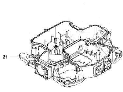 CHASSIS LOWER FRONT in the group Automower 435X AWD - 2021 at Gräsklipparbutiken (5927436-01)