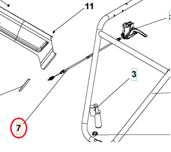 Coupling Cable Lg1250 5986764-01 in the group  at Gräsklipparbutiken (5986764-01)