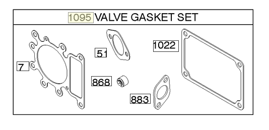 Gasket-Valve Kit in the group  at Gräsklipparbutiken (794152)