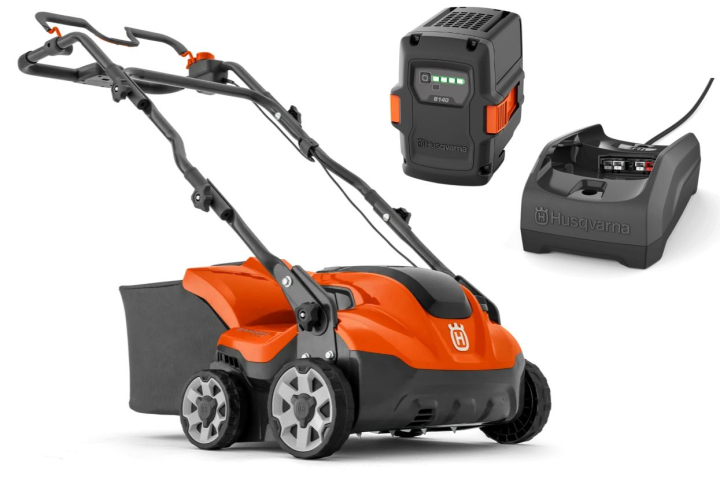 Husqvarna Scarifier S138i + B140 & C80 in the group Forest and Garden Products / Husqvarna Battery operated power tools / Battery scarifier at Gräsklipparbutiken (9679222-03)